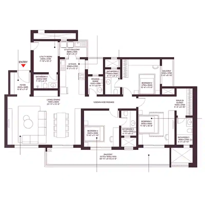 flats on golf course extension road
